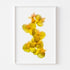 Yellow Orchids Floral Art Print
